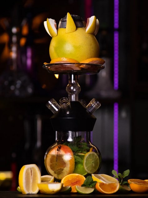 Цитрусовый кальян на яблоке